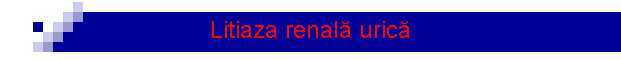 Litiaza renal� uric�